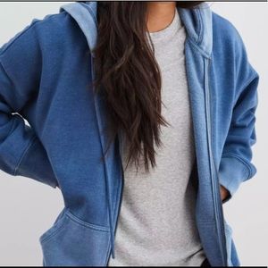 Aerie full zip oversized hoodie
